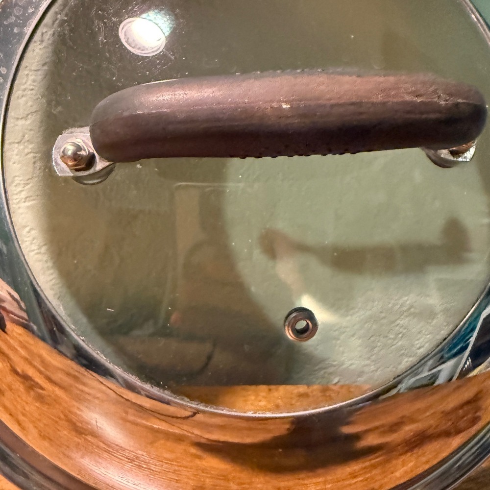 12 Inch Universal Stainless Steel Dome Lid with Glass Center and Steam Vent - Picture 2 of 5